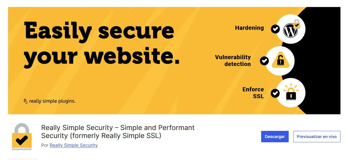 Plugin Really Simple Security